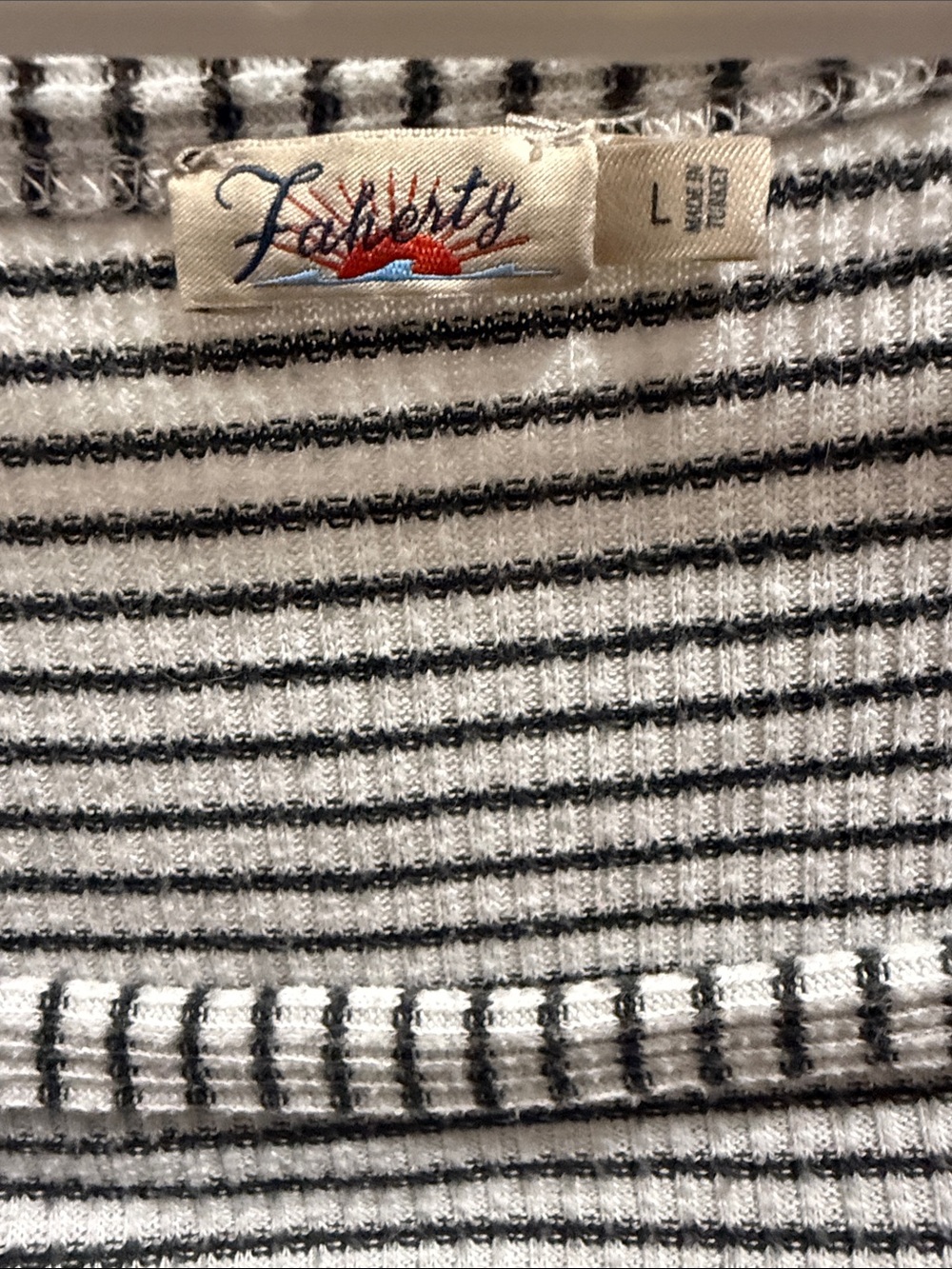 Faherty Legend Rib Square Neck Tee - Picture 3 of 6